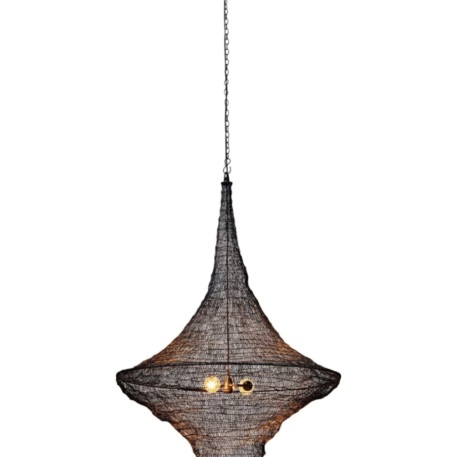 KARE Design Modern Cocoon Shape Black Pendant Lamp - 89cm Stylish Hanging Light for Home Decor