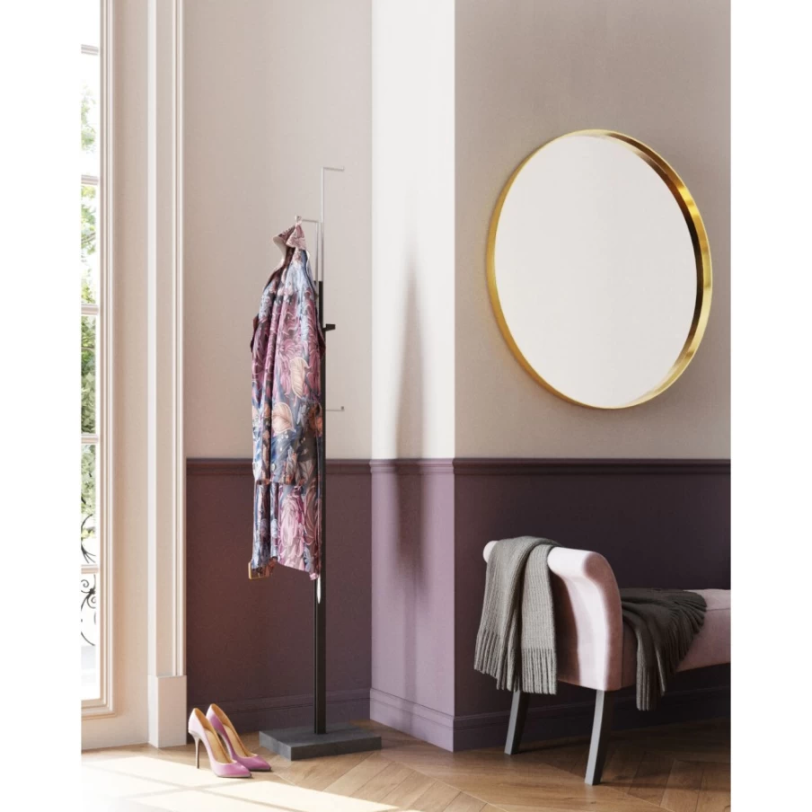 "KARE Design Modern Coat Stand in Casino Black-Silver | Stylish Freestanding Wardrobe Rack"