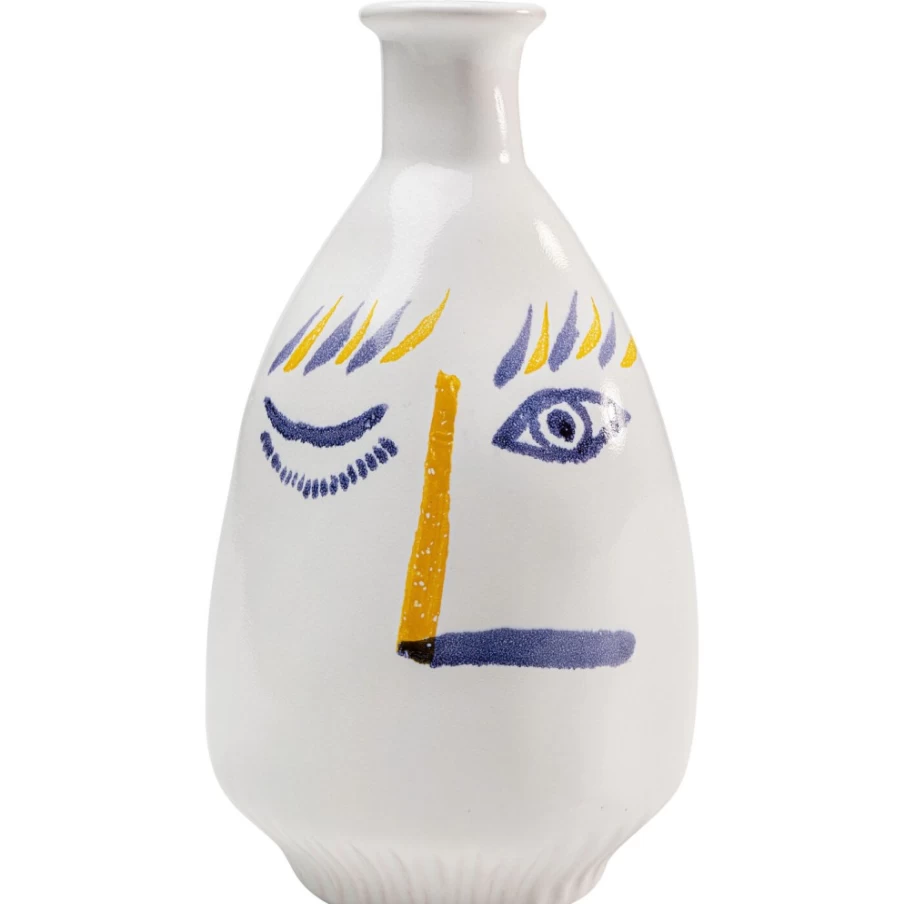 KARE Design Modern Colorful Face Art Vase - 23cm Decorative Home Decor