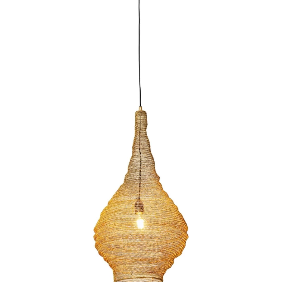 KARE Design Modern Gold Cocoon Pendant Lamp - 41cm Elegant Lighting for Home Decor