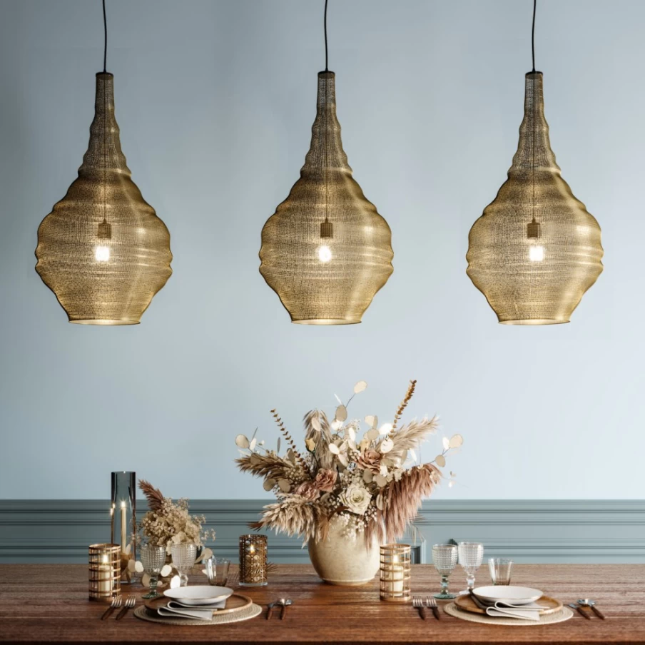 KARE Design Modern Gold Cocoon Pendant Lamp - 41cm Elegant Lighting for Home Decor
