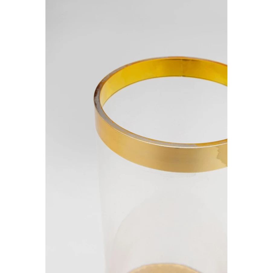 KARE Design Modern Golden Flow Vase - 25cm Tall Decorative Home Decor