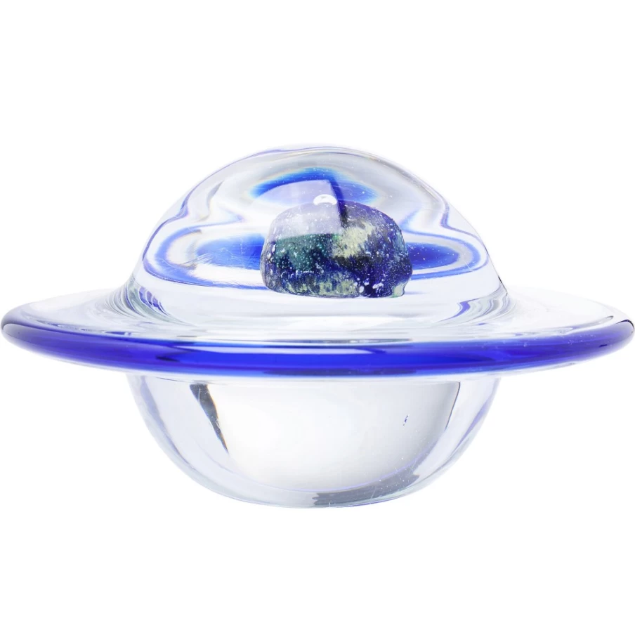 KARE Design Modern Glass Paperweight - Universe Themed Decorative Office Desk Accessory