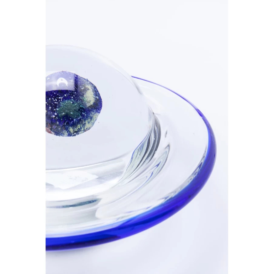 KARE Design Modern Glass Paperweight - Universe Themed Decorative Office Desk Accessory