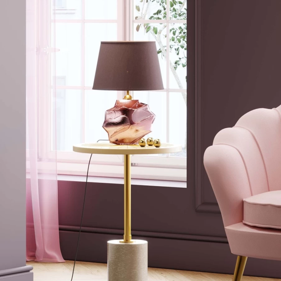 "KARE Design Alba Bronze Table Lamp – 42Cm Modern Lighting for Home Decor"