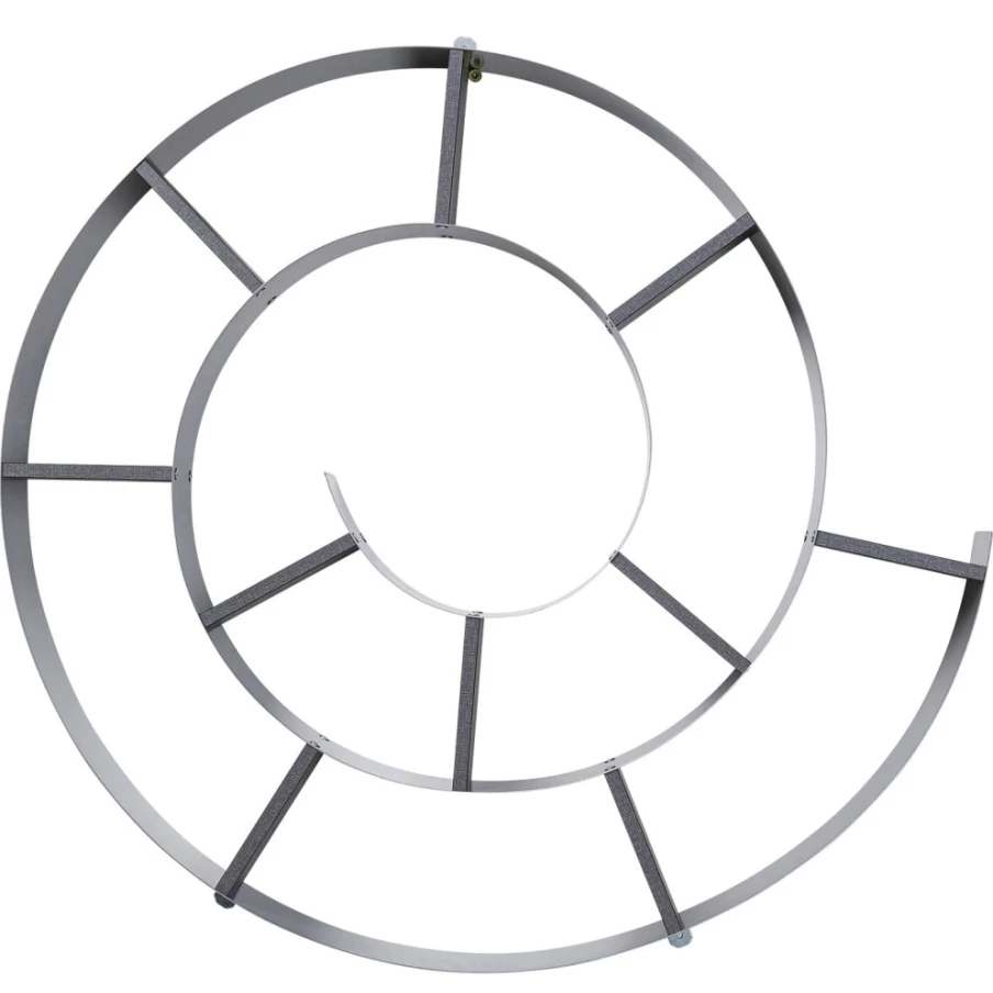 KARE Design Modern Wall Shelf Snail Shape in Silver-Grey Finish for Stylish Home Decor