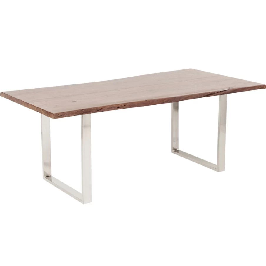 KARE Design Modern Table Harmony Dark Chrome Finish 200cm x 100cm Dining Table