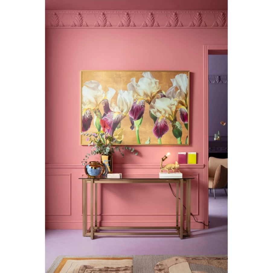 KARE Design Framed Iris Floral Art Print 150x100cm - Large Wall Decor Picture for Home & Office