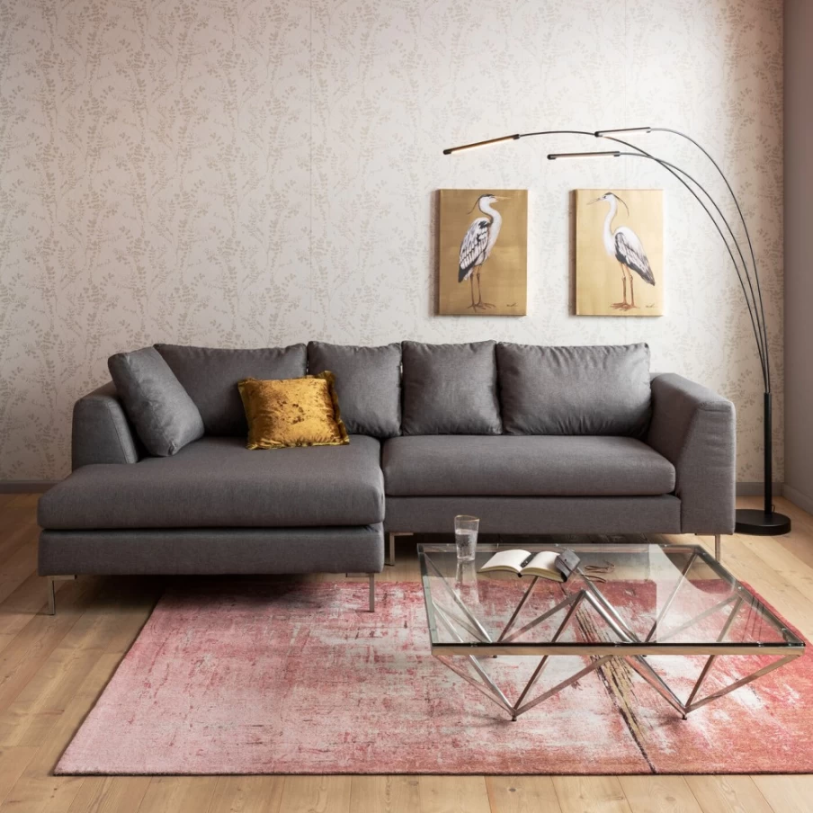 KARE Design Modern Square Coffee Table - 105cm x 105cm Network Pattern Living Room Center Table