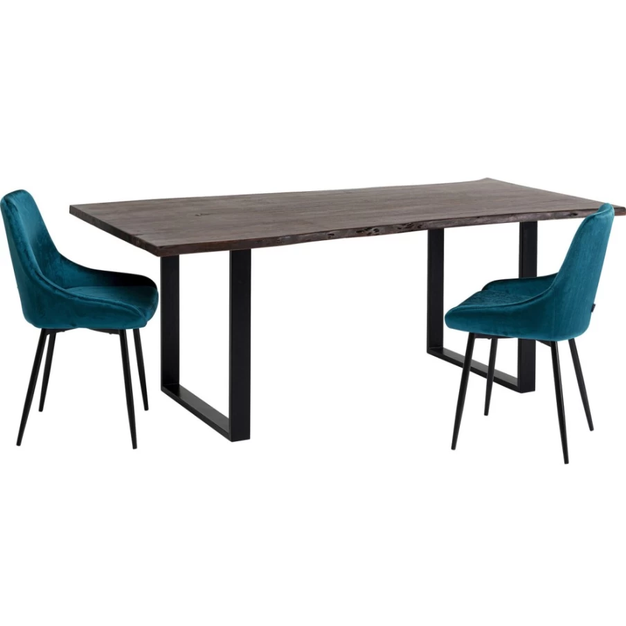 KARE Design Modern Dark Black Dining Table 160x80 cm - Stylish Table Harmony for Contemporary Spaces