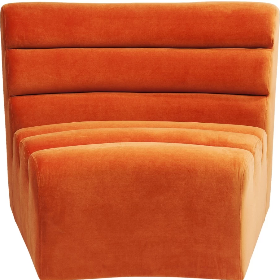 KARE Design Modern Wave Orange Sofa - Contemporary Living Room Element