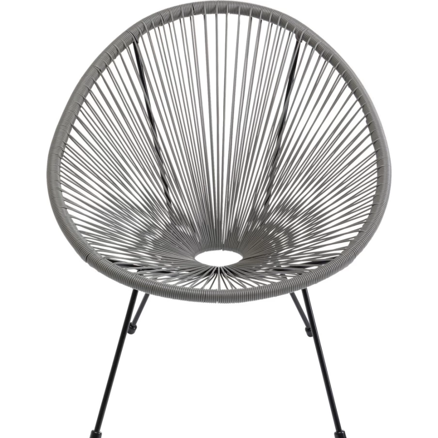 "KARE Design Acapulco Grey Armchair – Modern Lounge Chair for Stylish Living Room"