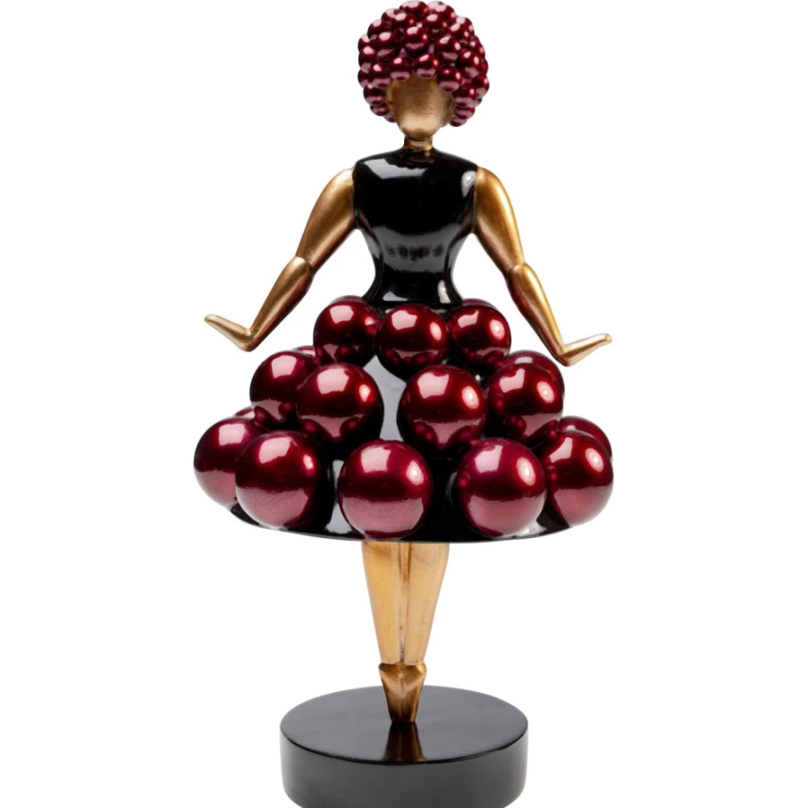 KARE Design Purple Pom Primaballerina Ballet Dancer Figurine Home Decor Statue 35cm