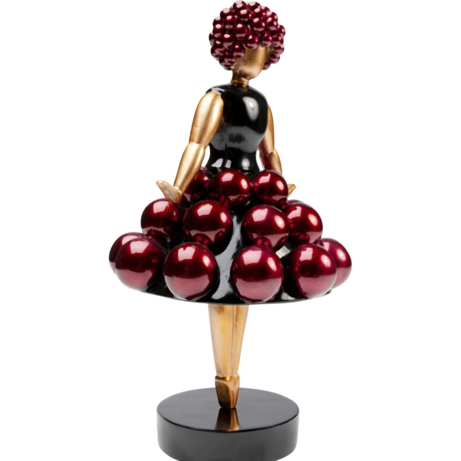 KARE Design Purple Pom Primaballerina Ballet Dancer Figurine Home Decor Statue 35cm
