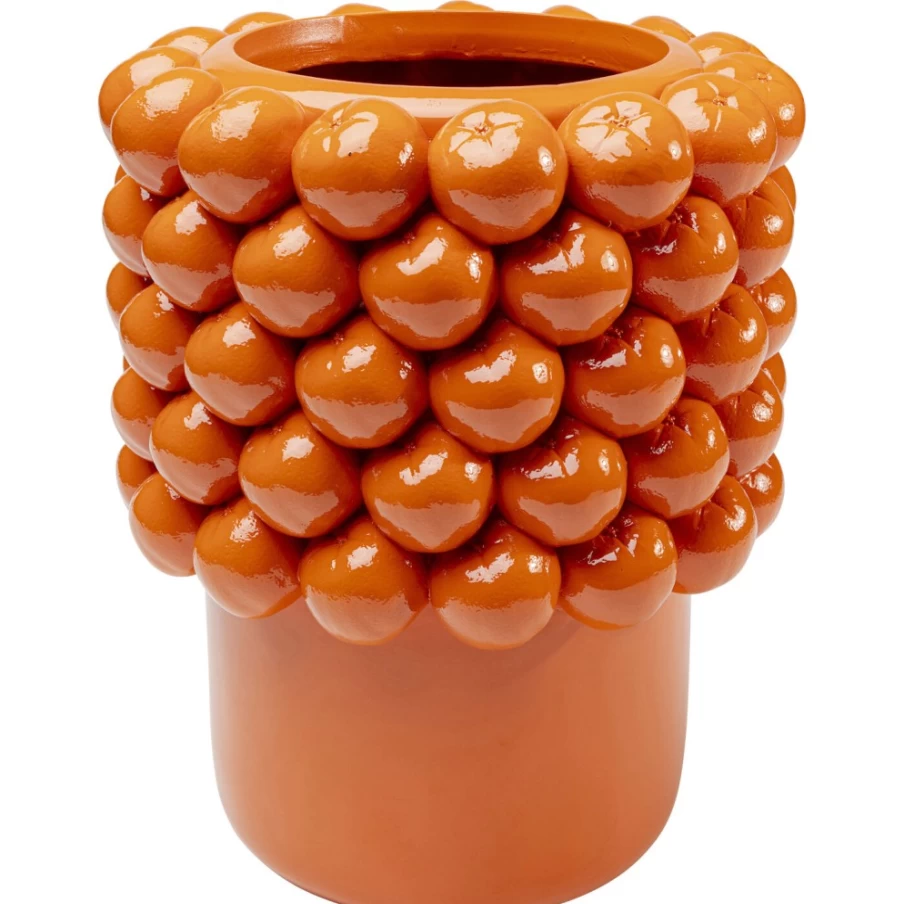 KARE Design Modern Orange Juice Deco Planter - 33cm Stylish Home Garden Pot