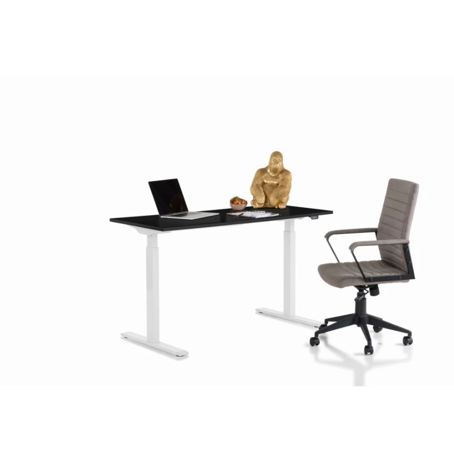 KARE Design Modern Office Desk 140x70cm Smart White & Black Workstation for Home & Business