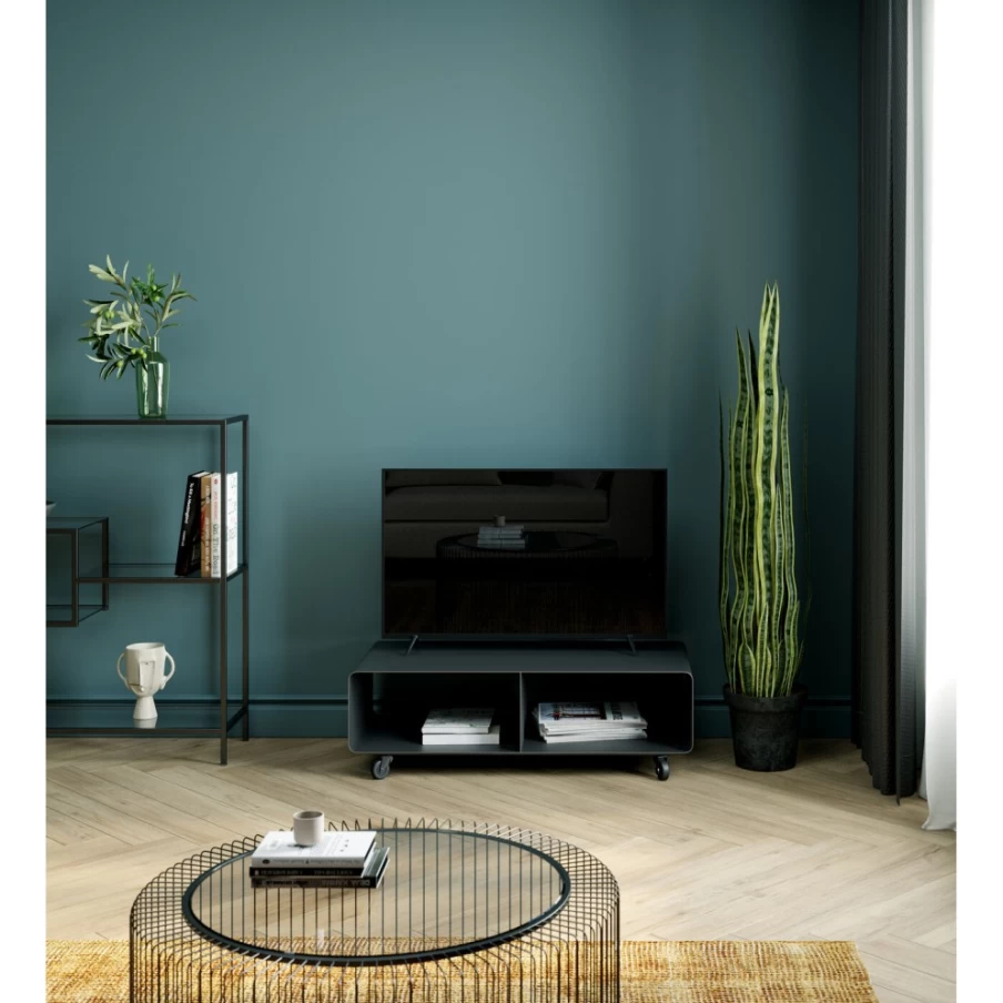 KARE Design Modern Mobile Lowboard Lounge M Side Table Grey 90cm x 30cm