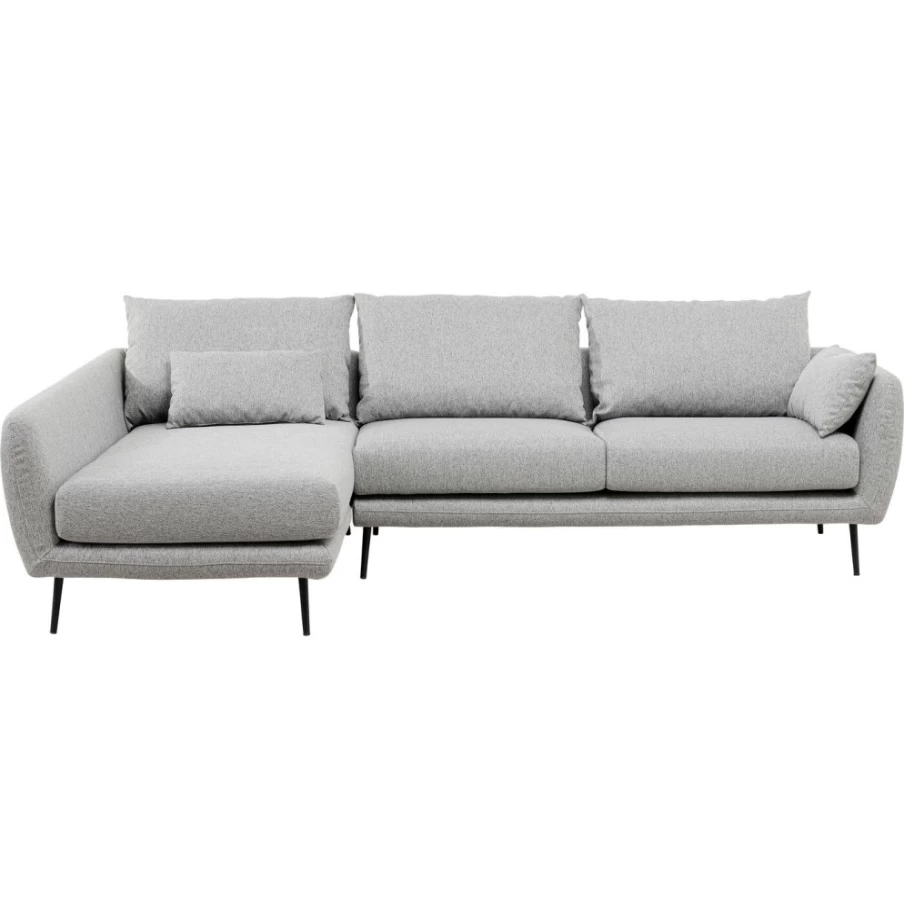 "KARE Design Amalfi Left Corner Sofa in Grey - 275cm Modern Luxury Sectional"
