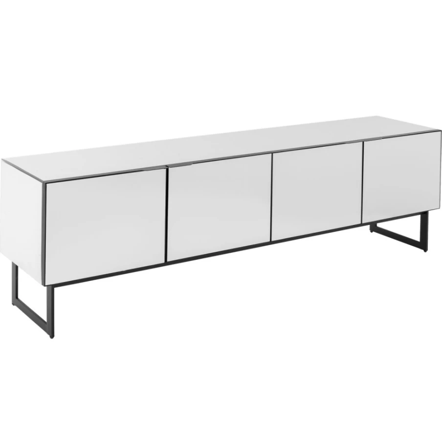 KARE Design Modern Soran Lowboard TV Stand - Black, 180x40 cm, Sleek Storage Cabinet for Living Room