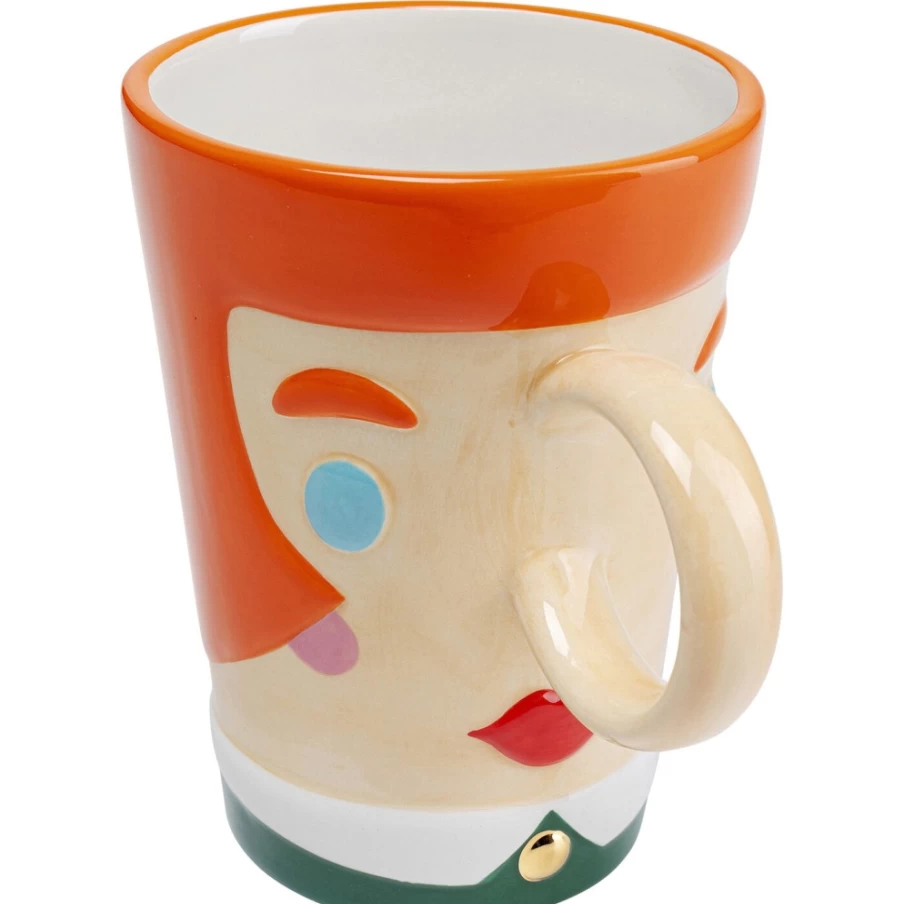 "KARE Design Madam Cup - 13cm Elegant Ceramic Coffee Mug"