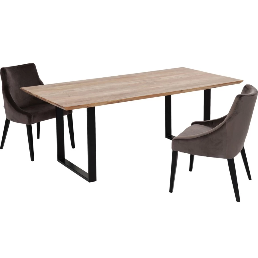 KARE Design Modern Black Dining Table 200X100 - Stylish Table Symphony Collection