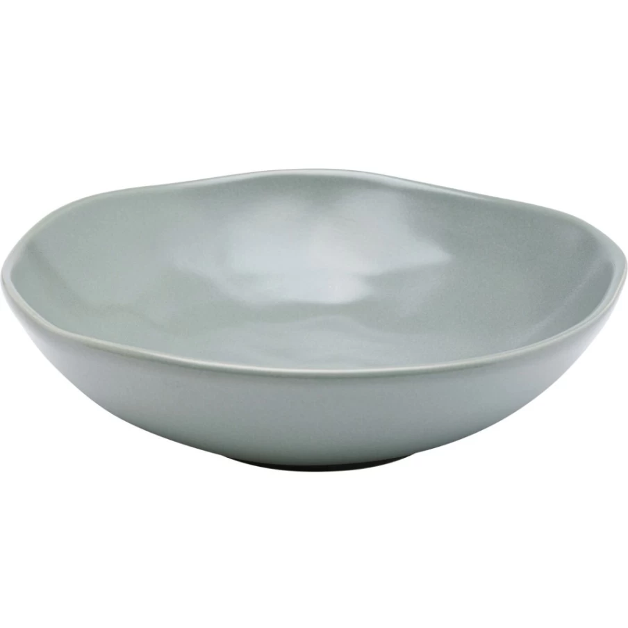KARE Design Organic Sage Green Deep Plate 21cm - Eco-Friendly Ceramic Dinnerware