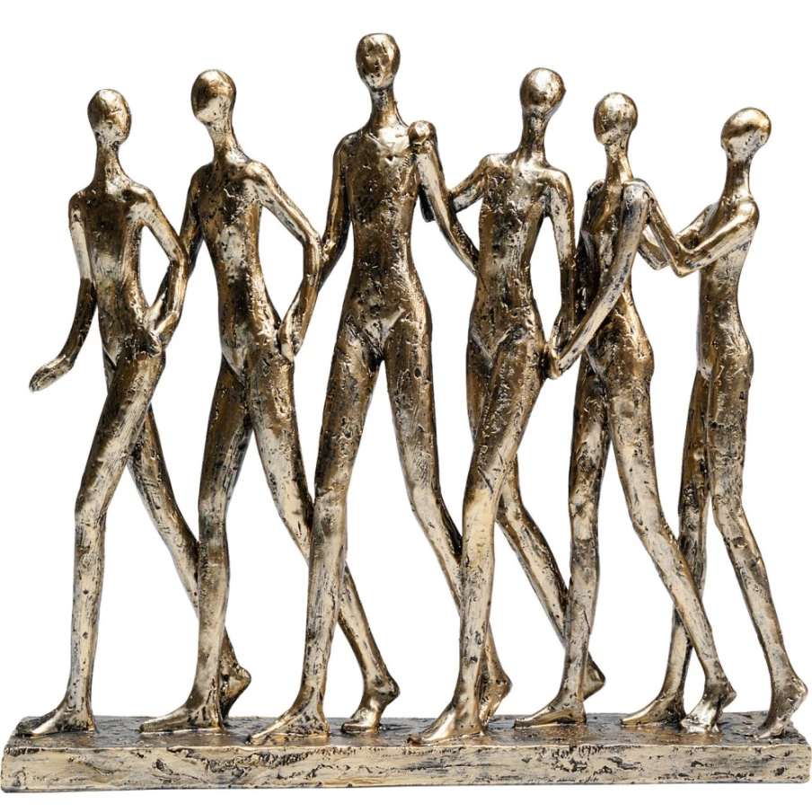 "KARE Design Hand In Hand Love Deco Figurine - 27cm Romantic Couple Statue for Home Decor"