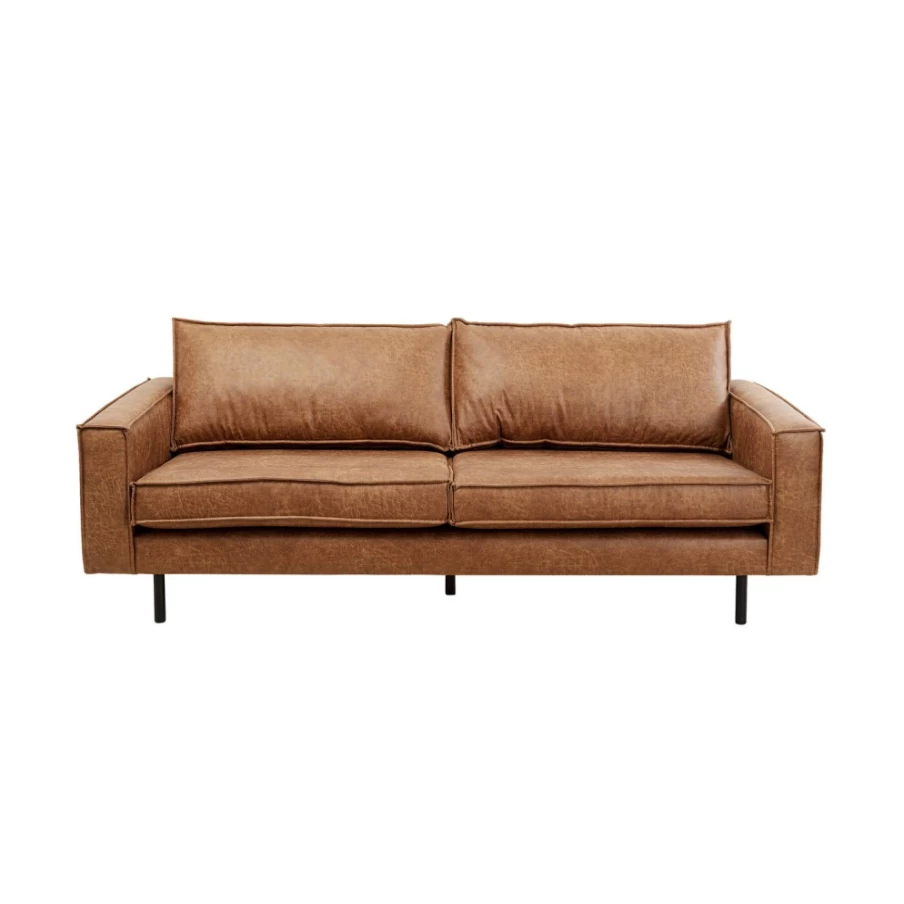 "KARE Design Neo Modern 2-Seater Sofa in Tobacco Brown – Contemporary Living Room Furniture"