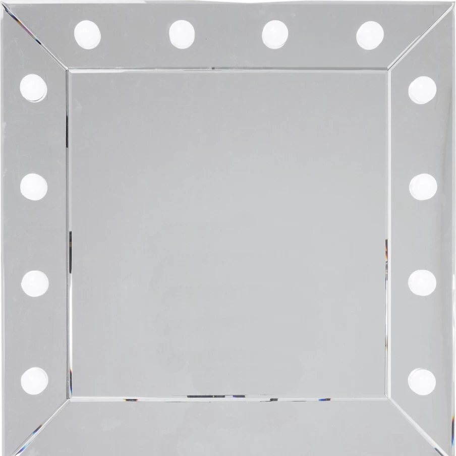 KARE Design Modern Square Makeup Mirror 81x81cm - Stylish Vanity Mirror for Bathroom & Bedroom