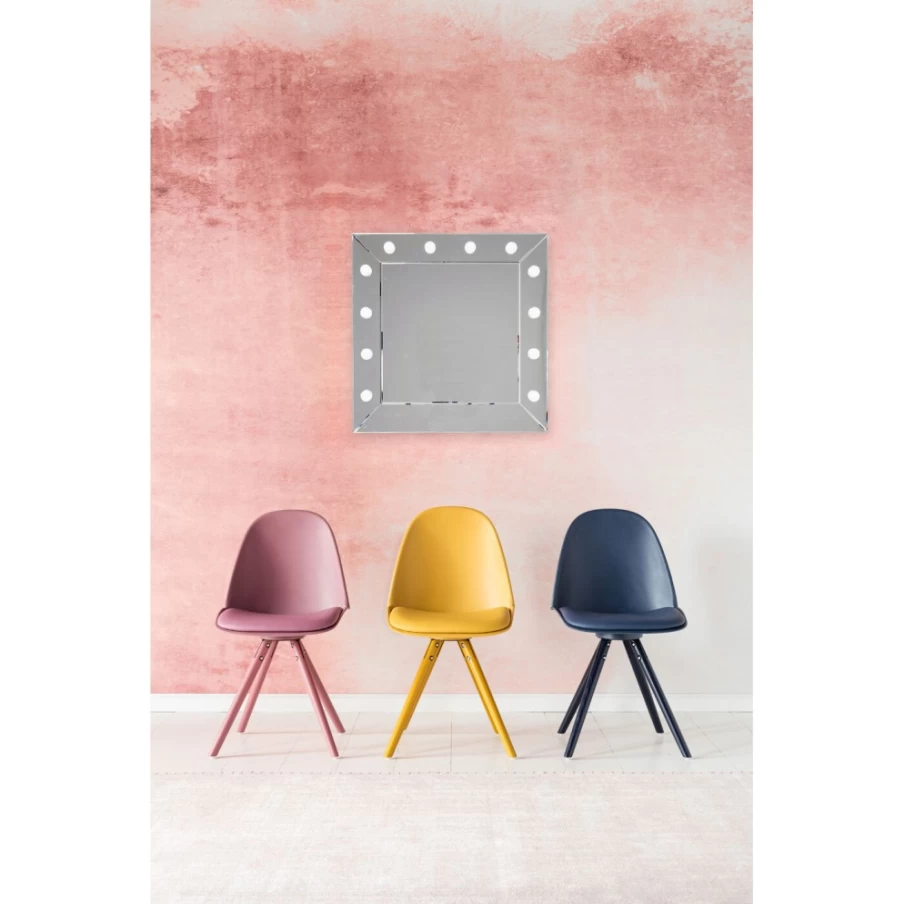 KARE Design Modern Square Makeup Mirror 81x81cm - Stylish Vanity Mirror for Bathroom & Bedroom