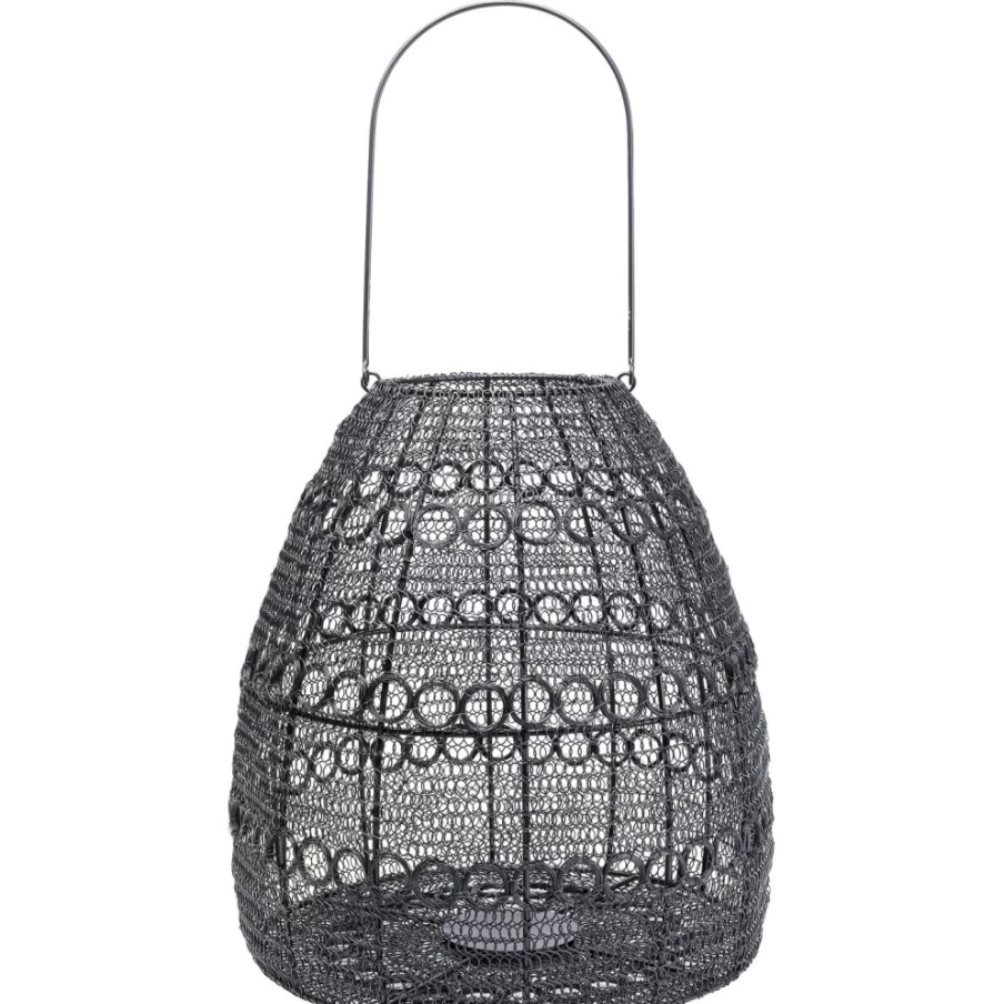 KARE Design Modern Black Hayat Cone Lantern - 37cm Indoor/Outdoor Decorative Lighting