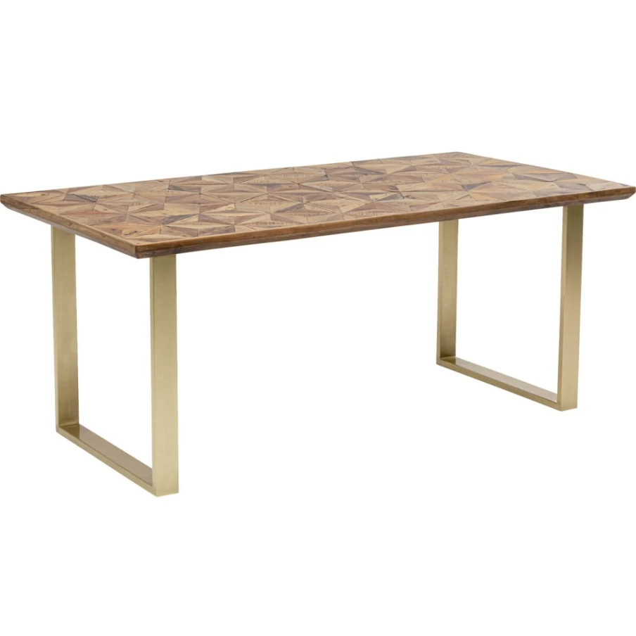 KARE Design Brass Table Stars Dining Table 180x90cm Modern Luxury Gold Finish