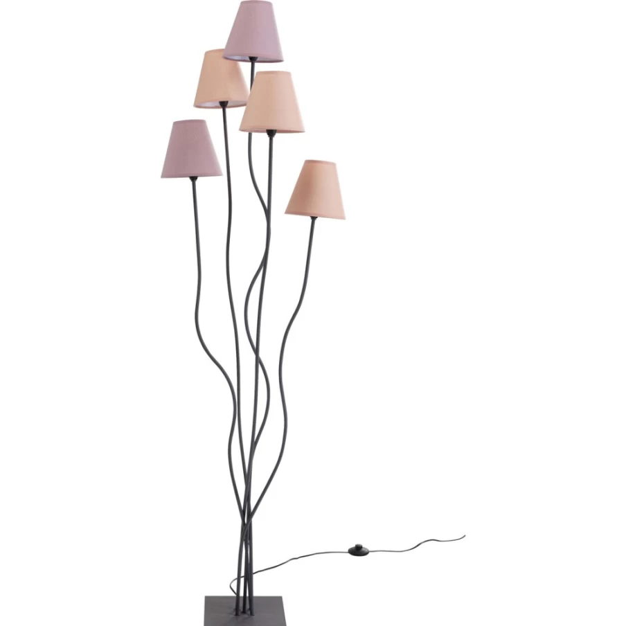 "KARE Design Modern Floor Lamp - Flexible Berry Cinque Adjustable Lighting for Home Decor"