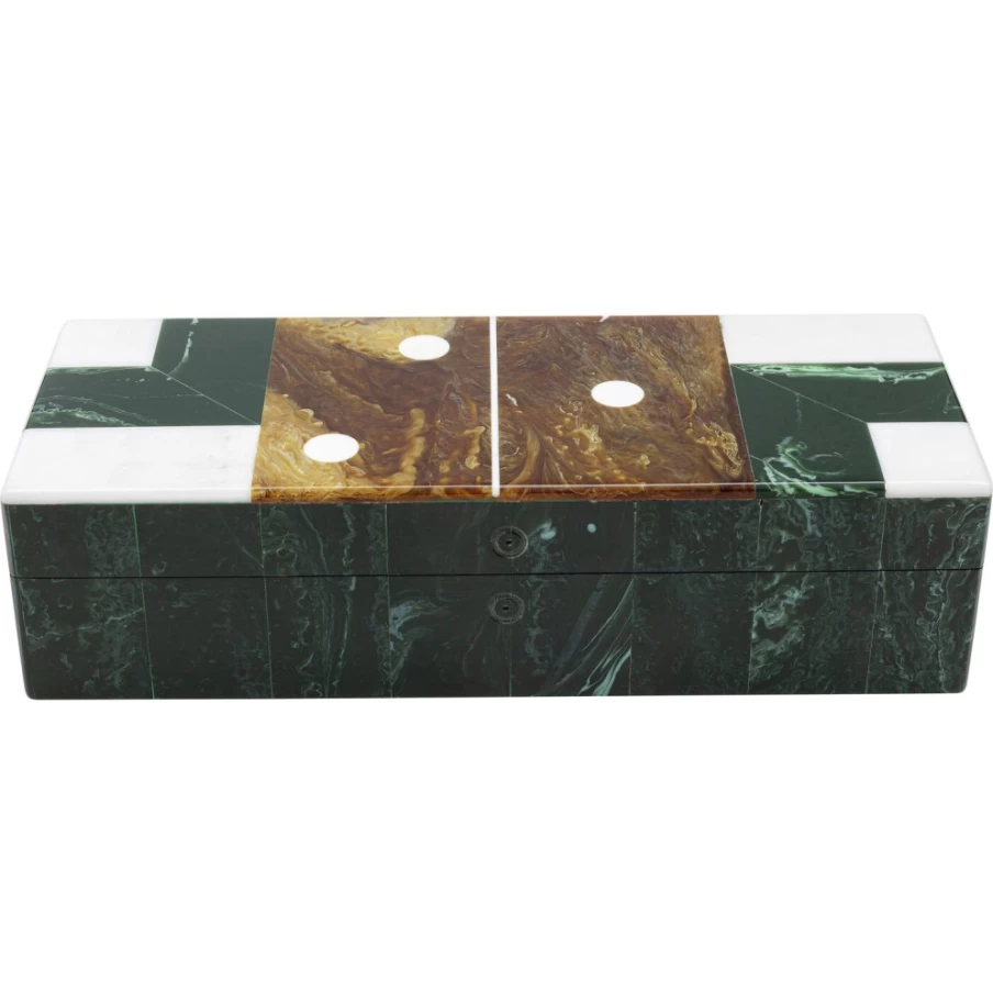 KARE Design Modern Domino Green Decorative Object - 21x5cm Home Decor