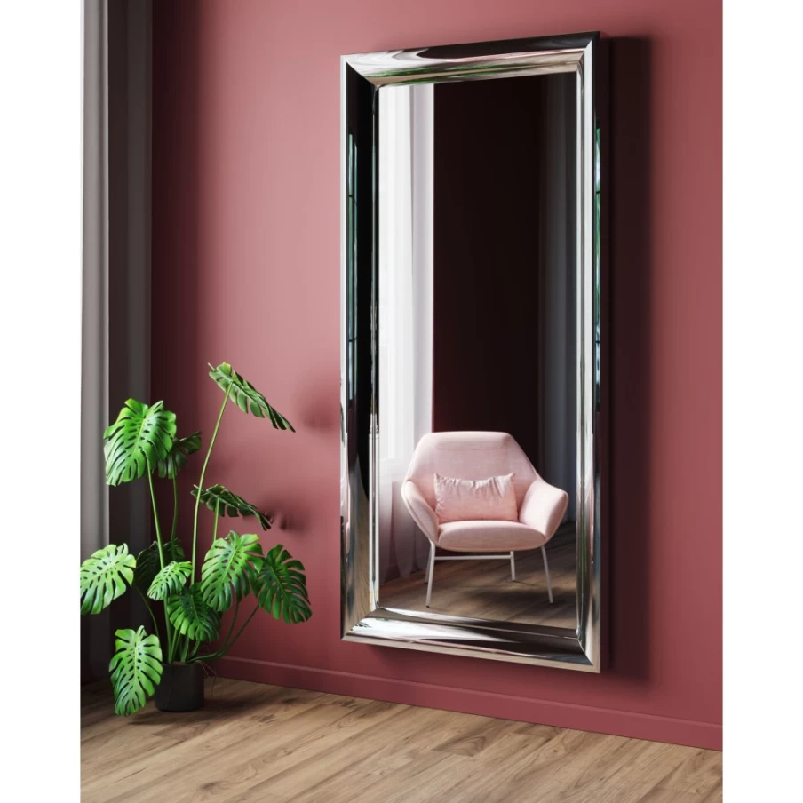 KARE Design Modern Soft Beauty Mirror 207x99 cm - Elegant Wall Mirror for Home Decor