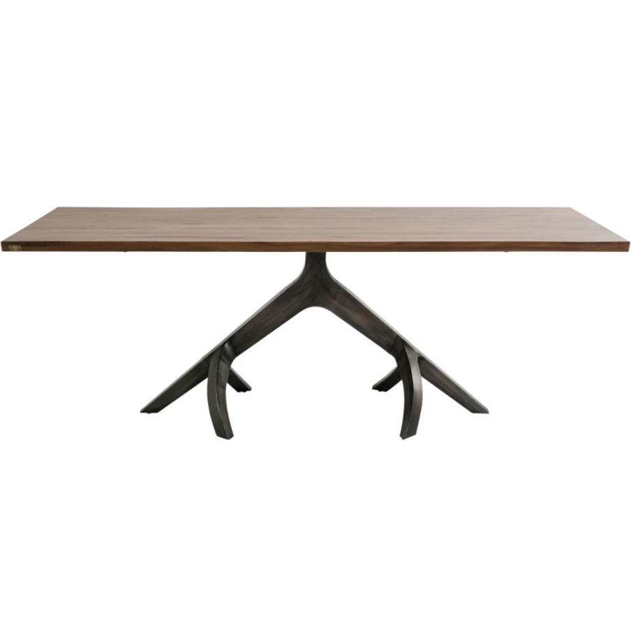 KARE Design Modern Dark Wood Dining Table Roots 220 x 100 cm