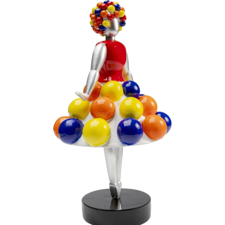 KARE Design Prima Ballerina Pink Decorative Figurine - 34cm Ballet Dancer Statue for Home Decor