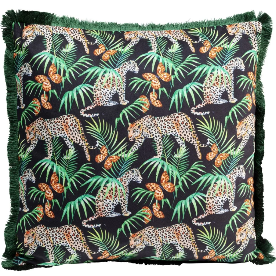 KARE Design Jungle Print Decorative Cushion Cover 45x45 cm Modern Home Pillow