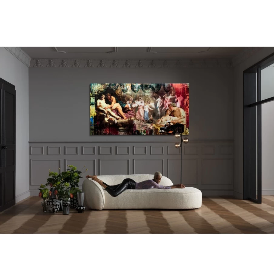 KARE Design Modern Rock 'n' Roll Glass Picture Wall Art - 180x90cm Vibrant Music Decor