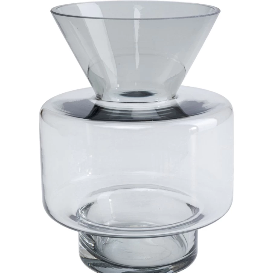 KARE Design Modern Crystal Glass Vase 20cm - Elegant Home Decor Centerpiece