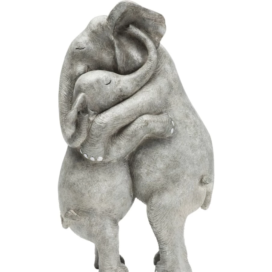 KARE Design Modern Elephant Hug Sculpture - Handmade Deco Figurine for Home Decor