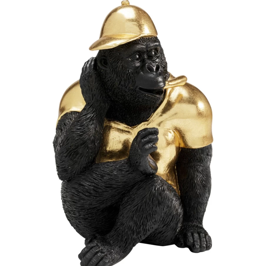 KARE Design Glam Gorilla Decorative Figurine - 26cm Modern Home Decor Statue