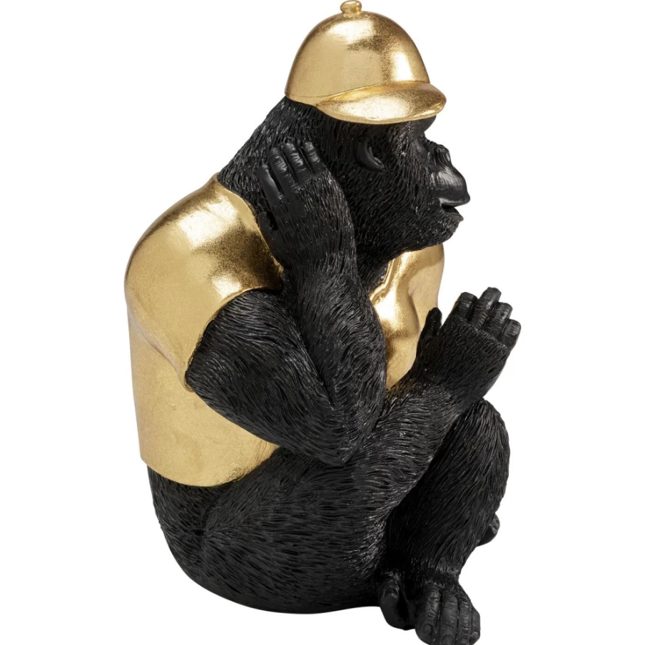 KARE Design Glam Gorilla Decorative Figurine - 26cm Modern Home Decor Statue