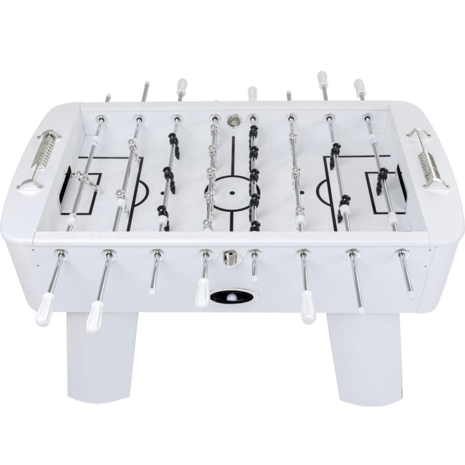 "KARE Design Modern White Soccer Table - Stylish Foosball Game for Home & Office"