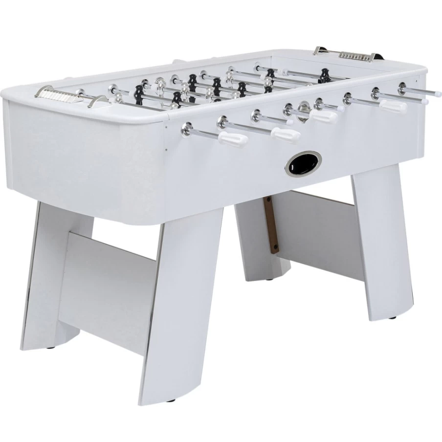 "KARE Design Modern White Soccer Table - Stylish Foosball Game for Home & Office"