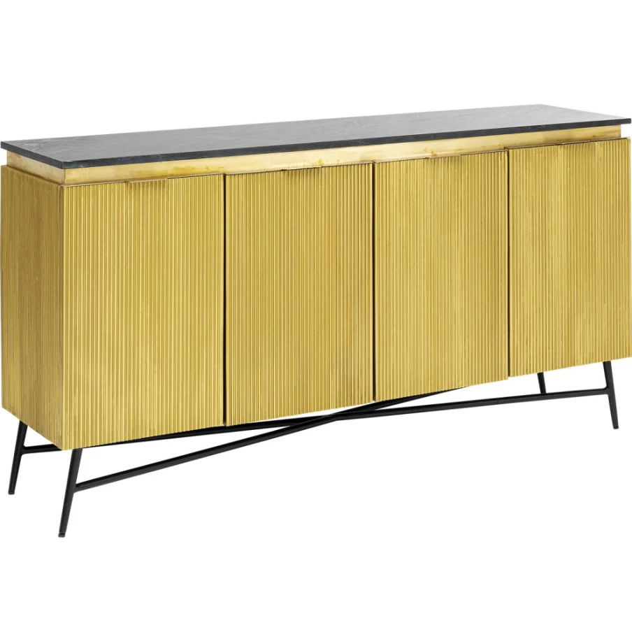 "KARE Design Goldie Modern Sideboard 160x86cm - Stylish Storage Cabinet for Living Room"