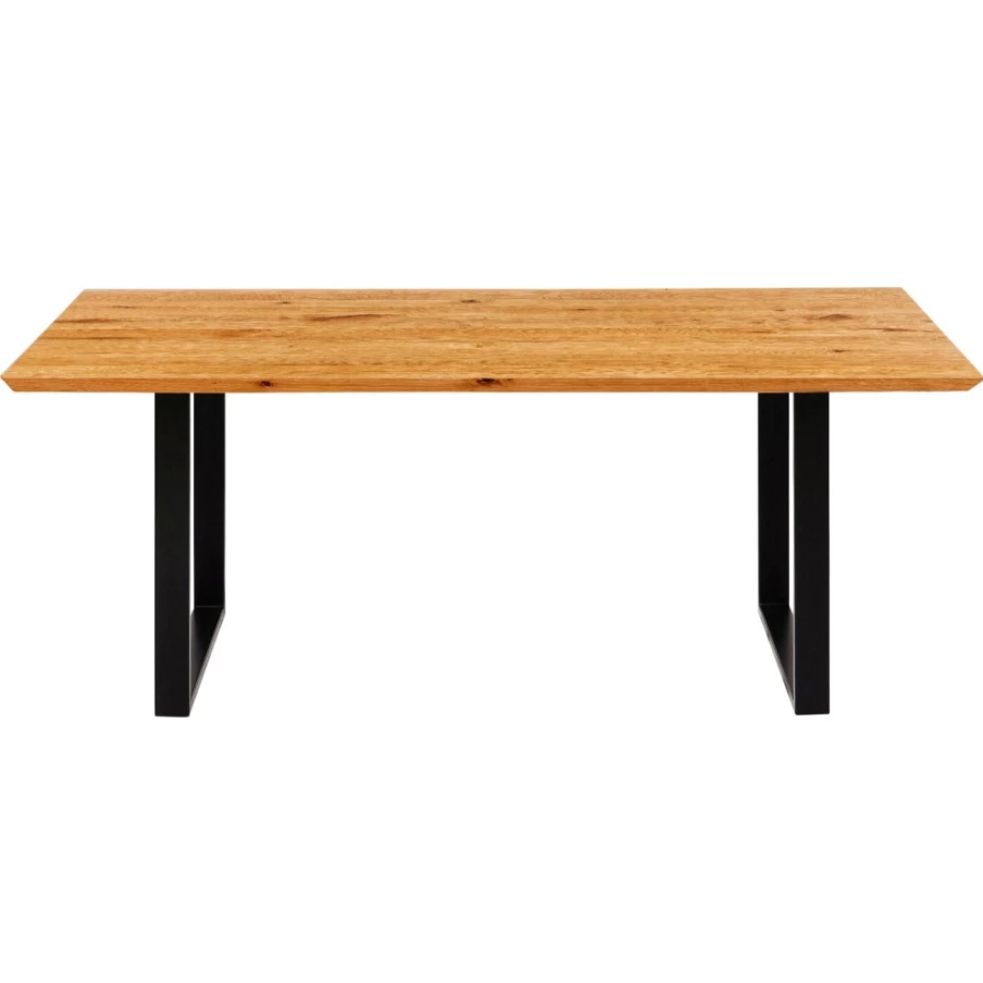 KARE Design Modern Oak Dining Table - 180x90cm Black Finish Symphony Collection