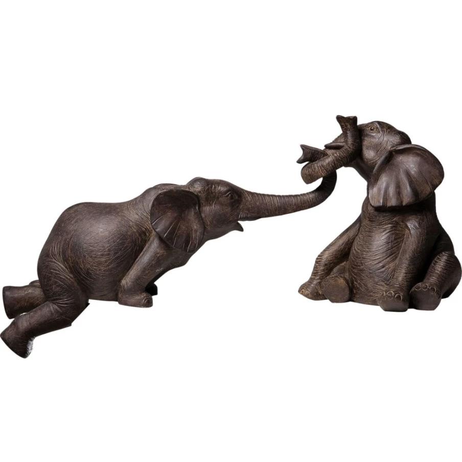 KARE Design Circus Elephant Decor Figurine Set of 2 - Modern Home Decoration Statues