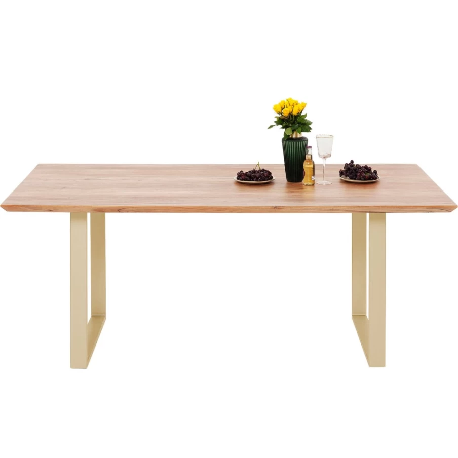 KARE Design Brass Dining Table Symphony Collection 200X100 Modern Luxury Gold Metal