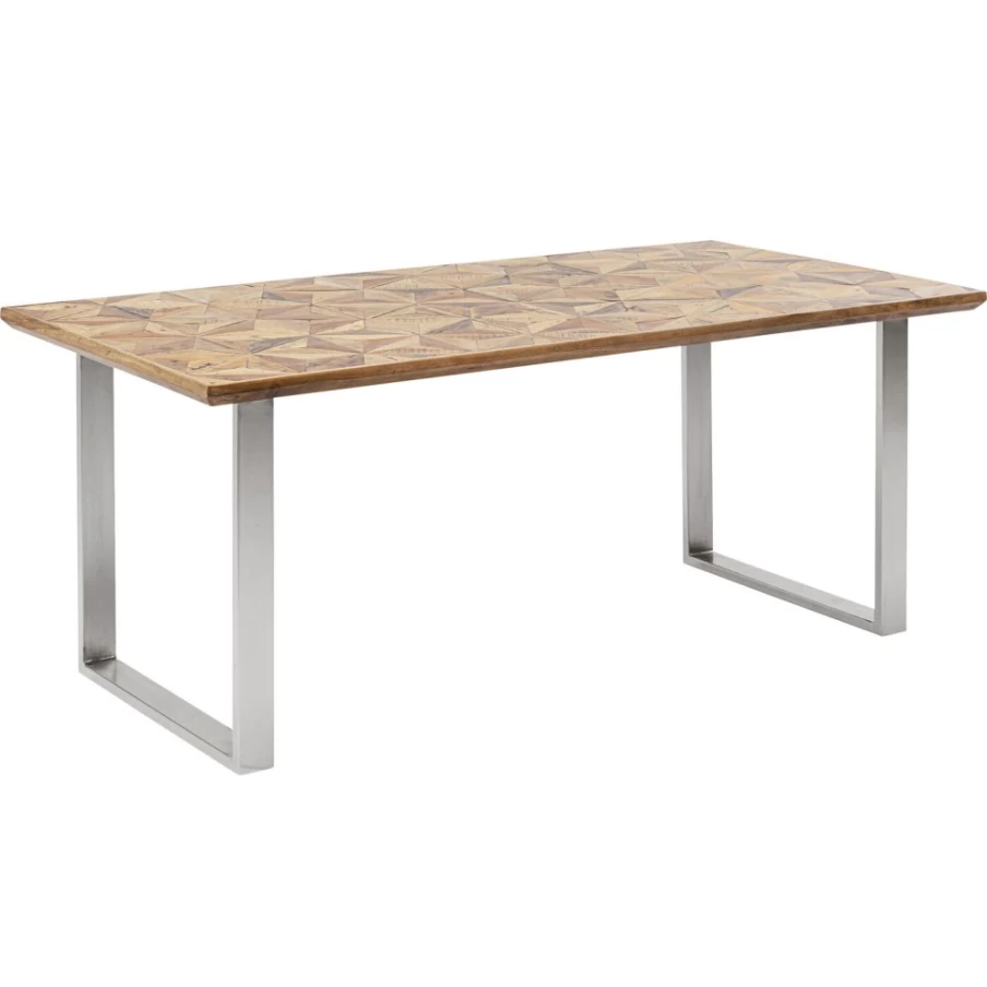 "KARE Design Table Stars Chrome - Modern Dining Table 180x90cm - Stylish Home Decor"